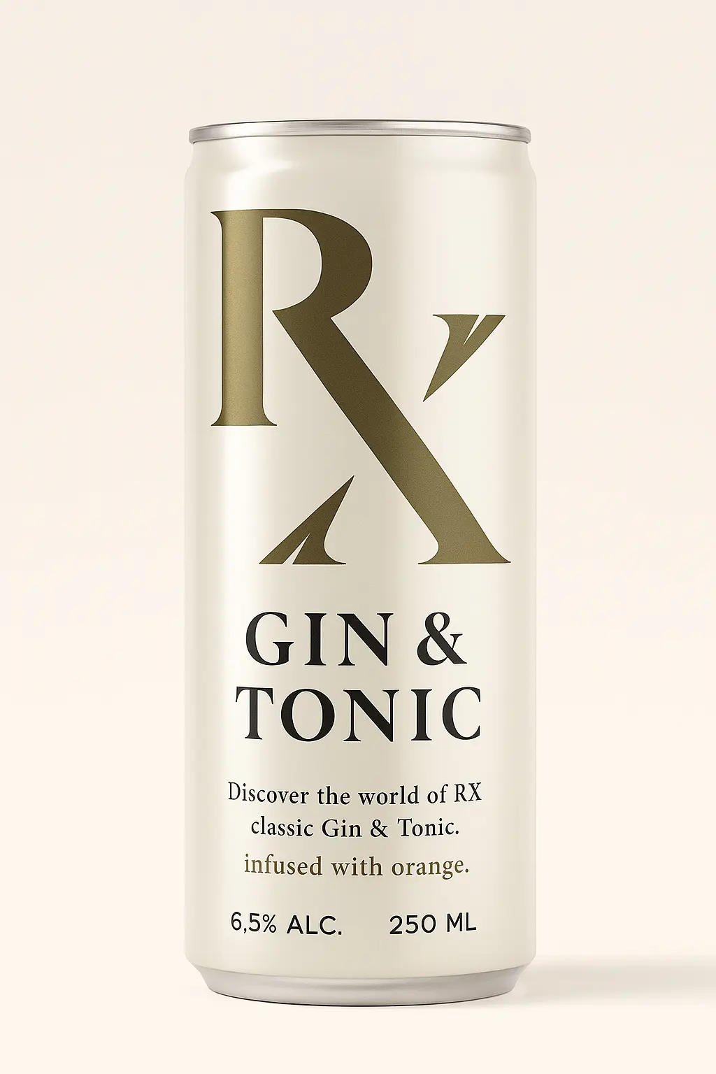 RX Gin & Tonic Orange ready-to-drink can